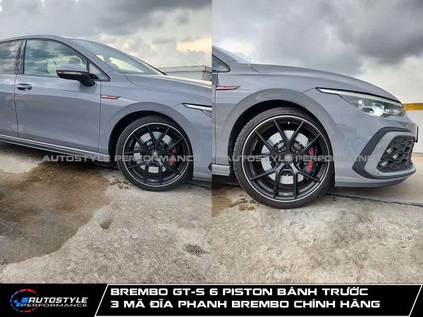 Brembo GT-S 6 Piston Bánh Trước 3 Mã Đĩa Phanh Brembo Chính Hãng Giá Tốt Nhất