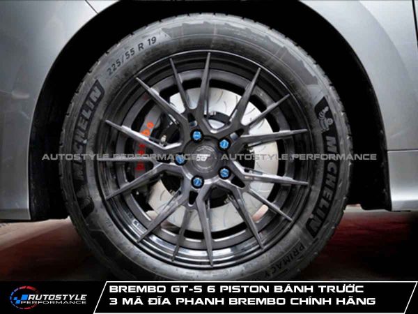 Brembo GT-S 6 Piston Bánh Trước 3 Mã Đĩa Phanh Brembo Chính Hãng Giá Tốt Nhất