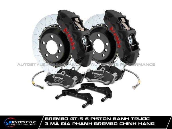 Brembo GT-S 6 Piston Bánh Trước 3 Mã Đĩa Phanh Brembo Chính Hãng Giá Tốt Nhất