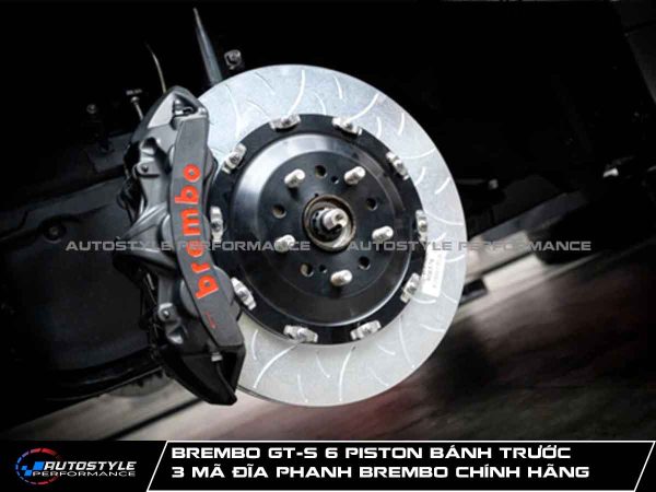 Brembo GT-S 6 Piston Bánh Trước 3 Mã Đĩa Phanh Brembo Chính Hãng Giá Tốt Nhất
