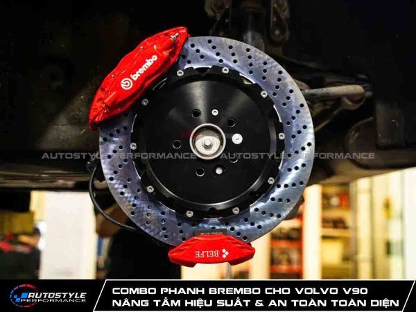 Combo Phanh Brembo cho Volvo V90 Nâng Tầm Hiệu Suất & An Toàn Toàn Diện