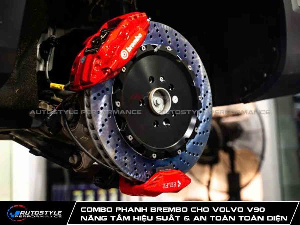 Combo Phanh Brembo cho Volvo V90 Nâng Tầm Hiệu Suất & An Toàn Toàn Diện