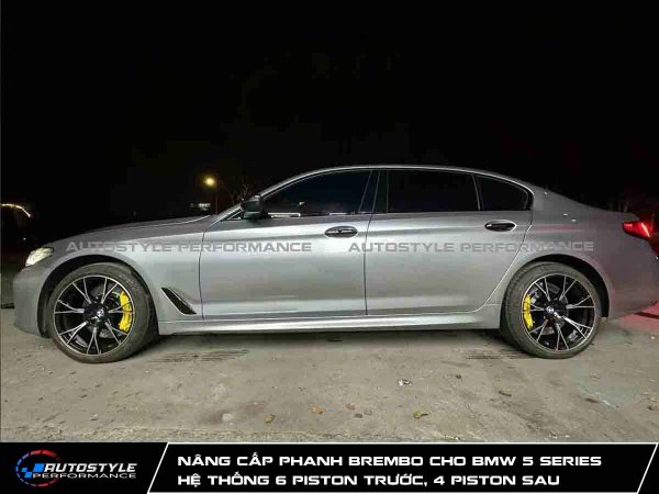 Nâng Cấp Phanh Brembo Tối Ưu Cho BMW 5 Series – Hệ Thống 6 Piston Trước & 4 Piston Sau