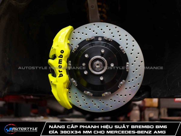 Nâng Cấp Phanh Hiệu Suất Brembo BM6 - Đĩa 380x34 mm Cho Mercedes-Benz AMG