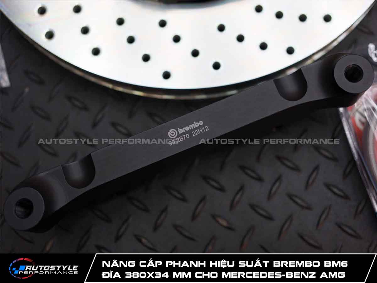 Nâng Cấp Phanh Hiệu Suất Brembo BM6 - Đĩa 380x34 mm Cho Mercedes-Benz AMG