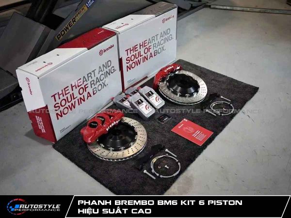 Phanh Brembo BM6 Kit 6 Piston Hiệu Suất Cao - Đĩa Phanh 405x34mm