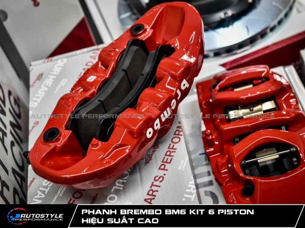 Phanh Brembo BM6 Kit 6 Piston Hiệu Suất Cao - Đĩa Phanh 405x34mm