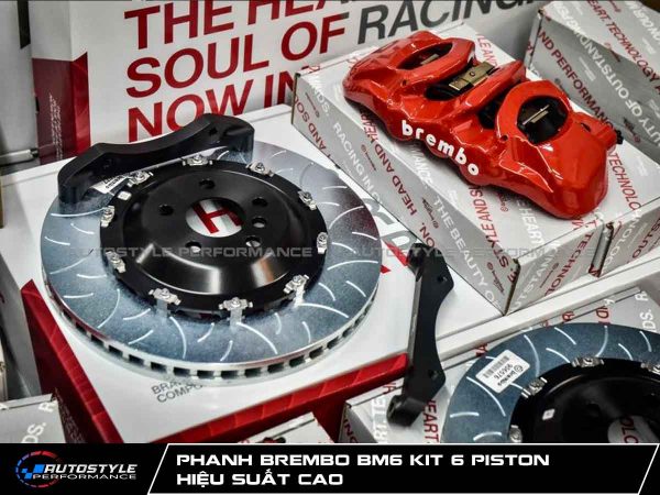 Phanh Brembo BM6 Kit 6 Piston Hiệu Suất Cao - Đĩa Phanh 405x34mm