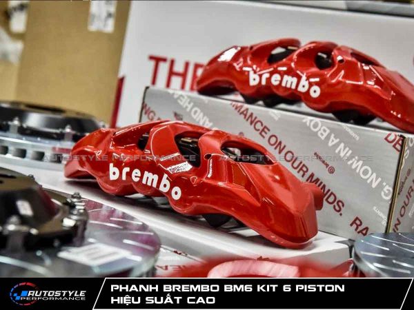 Phanh Brembo BM6 Kit 6 Piston Hiệu Suất Cao - Đĩa Phanh 405x34mm