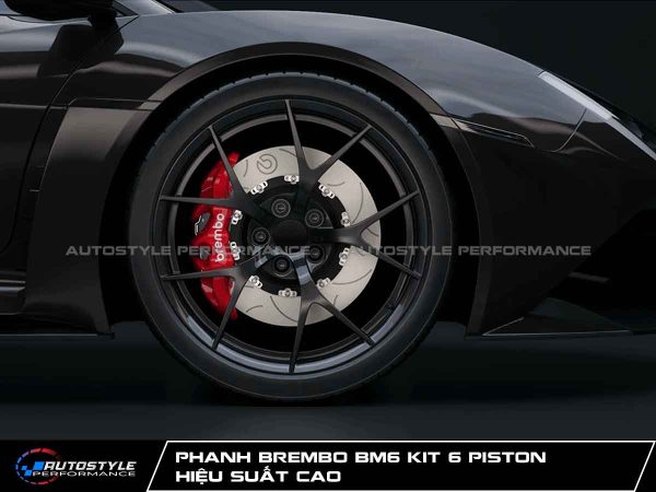 Phanh Brembo BM6 Kit 6 Piston Hiệu Suất Cao - Đĩa Phanh 405x34mm