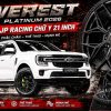 Everest Platinum 2026 Độ Mâm JP Racing Chữ Y 21 Inch Khác Biệt Thế Nào So Với Mâm Zin?