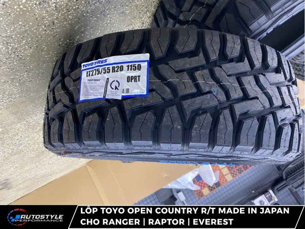 Lốp Toyo Open Country R/T Made in Japan Cho Ranger Raptor Everest