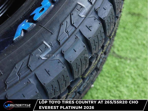 Lốp Toyo Tires Country AT 265/55R20 Everest Platinum 2026