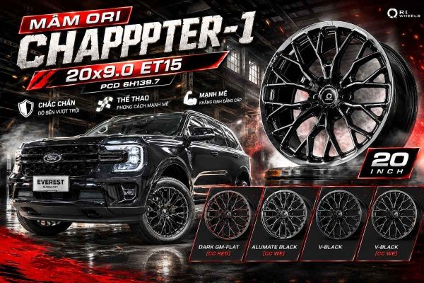 Mâm ORI Chappter-1 20×9.0 ET15 Có Gì Đặc Biệt Mà SUV & Bán Tải Đều Hợp?