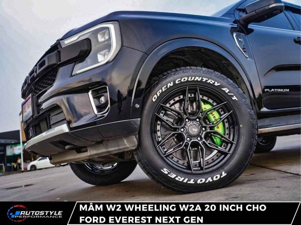 Mâm W2 Wheeling W2A 20 Inch Cho Ford Everest Next Gen