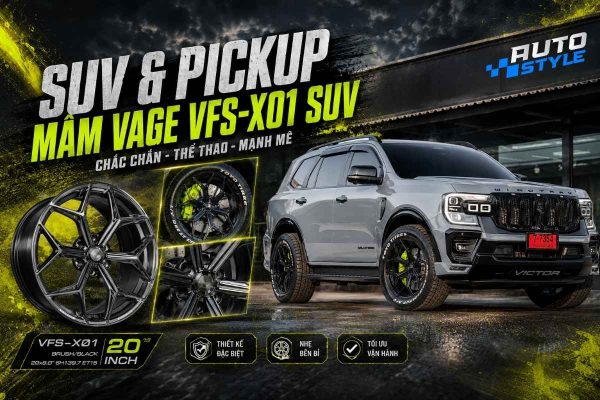 Mâm Vage VFS-X01 SUV: Mẫu Mâm Chữ Y 20 Inch Thiết Kế Đặc Biệt Cho SUV & Bán Tải