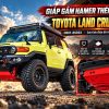 Giáp Gầm Hamer Land Cruiser FJ H001-RGR24: 3 Tấm Thép 3mm Bảo Vệ Két Nước, Cacte, Hộp Số – Lắp Bolt-on