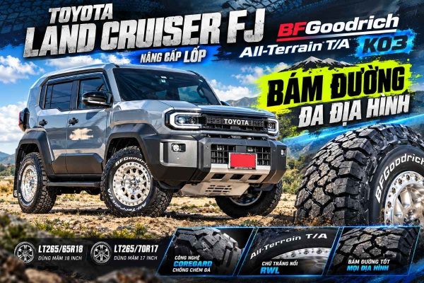 Lốp BFGoodrich Cho Land Cruiser FJ: Nâng Cấp KO3 LT265/65R18 Hoặc LT265/70R17, Bám Đường Đa Địa Hình