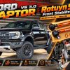 Rotuyn SUN Raptor V6 3.0 Tăng Chỉnh: Ren Đôi Turnbuckle, Nhôm CNC, Giải Phóng Phuộc Fox Live Valve