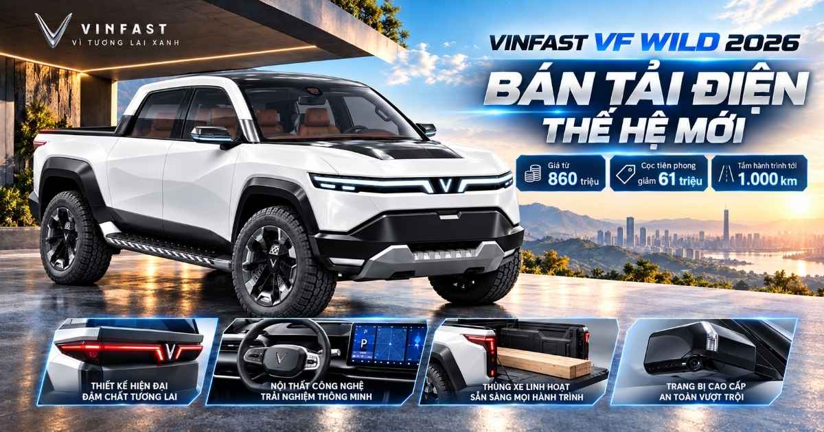 VinFast Wild Phiên Bản Tiêu Chuẩn 860 Triệu: Hình Ảnh Thực Tế Và Trọn Bộ Gói Nâng Cấp Tại Auto Style