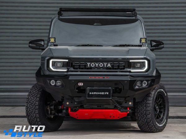 Cản Trước Hamer Land Cruiser FJ AM106-FJ26: Thép 3mm, Khay Tời 12.000 lbs, Tương Thích Túi Khí & TSS
