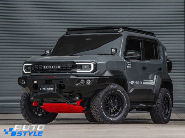 Cản Trước Hamer Land Cruiser FJ AM106-FJ26: Thép 3mm, Khay Tời 12.000 lbs, Tương Thích Túi Khí & TSS