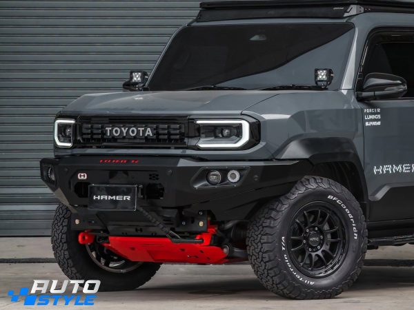 Cản Trước Hamer Land Cruiser FJ AM106-FJ26: Thép 3mm, Khay Tời 12.000 lbs, Tương Thích Túi Khí & TSS