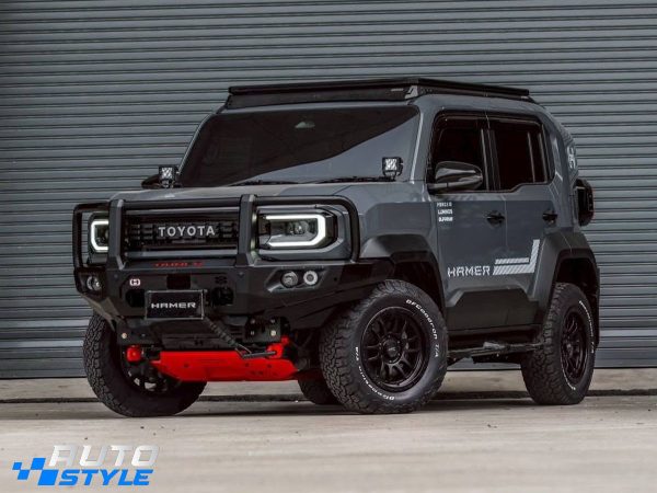 Cản Trước Hamer Land Cruiser FJ AM106-FJ26: Thép 3mm, Khay Tời 12.000 lbs, Tương Thích Túi Khí & TSS