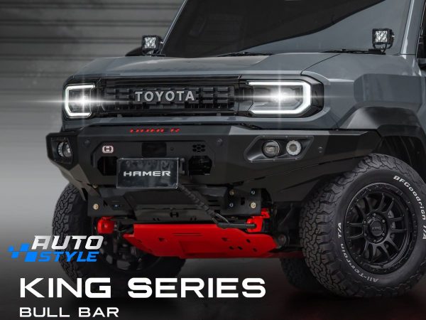 Cản Trước Hamer Land Cruiser FJ AM106-FJ26: Thép 3mm, Khay Tời 12.000 lbs, Tương Thích Túi Khí & TSS