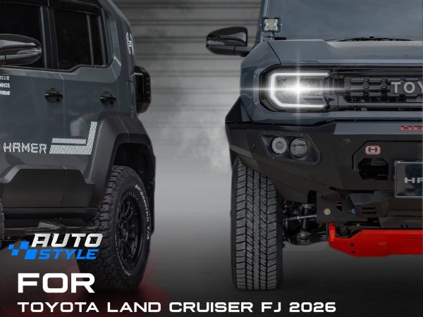 Cản Trước Hamer Land Cruiser FJ AM106-FJ26: Thép 3mm, Khay Tời 12.000 lbs, Tương Thích Túi Khí & TSS