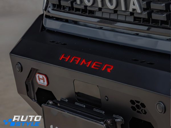 Cản Trước Hamer Land Cruiser FJ AM106-FJ26: Thép 3mm, Khay Tời 12.000 lbs, Tương Thích Túi Khí & TSS