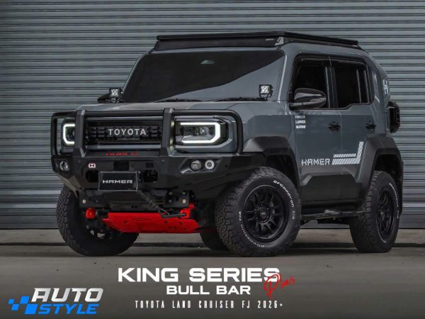 Giáp Gầm Hamer Land Cruiser FJ H001-RGR24: 3 Tấm Thép 3mm Bảo Vệ Két Nước, Cacte, Hộp Số – Lắp Bolt-on