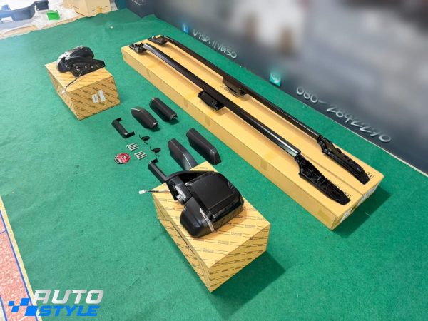 Gương Chiếu Hậu Vuông Land Cruiser FJ Majesty Chân CNC: Gập Smartkey, Chỉnh Điện 4 Hướng, Xi-nhan LED, Giắc Zin 12V