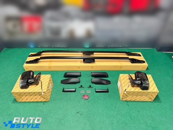 Gương Chiếu Hậu Vuông Land Cruiser FJ Majesty Chân CNC: Gập Smartkey, Chỉnh Điện 4 Hướng, Xi-nhan LED, Giắc Zin 12V