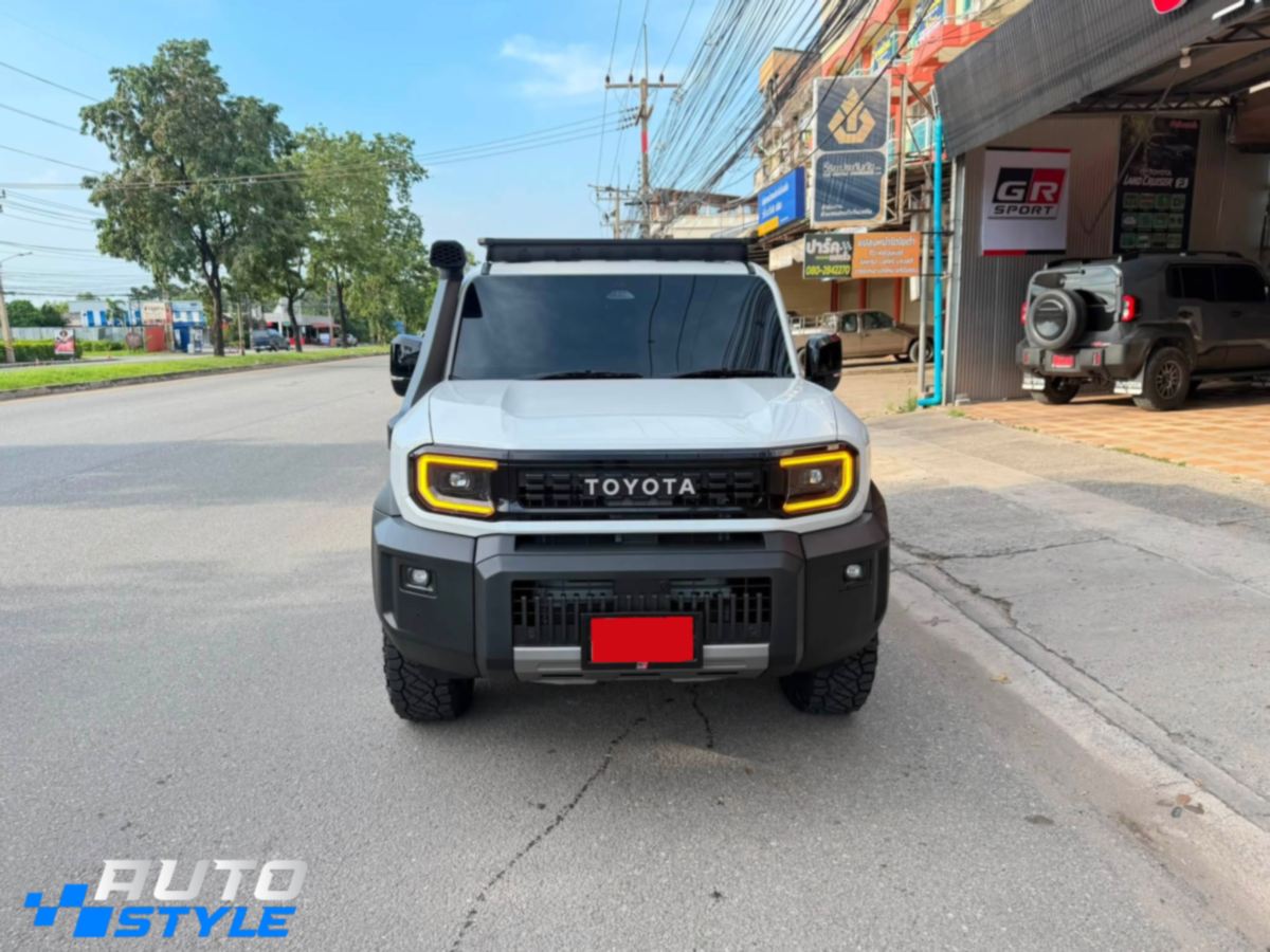 Gương Chiếu Hậu Vuông Land Cruiser FJ Majesty Chân CNC: Gập Smartkey, Chỉnh Điện 4 Hướng, Xi-nhan LED, Giắc Zin 12V