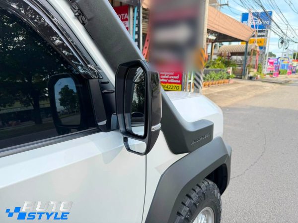 Gương Chiếu Hậu Vuông Land Cruiser FJ Majesty Chân CNC: Gập Smartkey, Chỉnh Điện 4 Hướng, Xi-nhan LED, Giắc Zin 12V