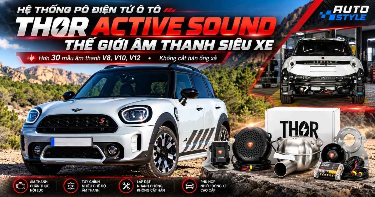 THOR Active Sound: Mang Tiếng Pô Siêu Xe V8, V10, V12 Lên Ô Tô Không Cần Cắt Hàn
